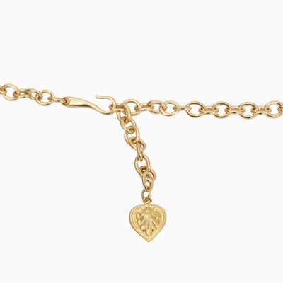 LoveShackFancy Streets Ahead Gold Chain Heart Belt - Image 2
