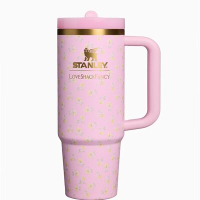 LoveShackFancy Stanley 1913 The Quencher Protour Flip Straw Tumbler in Polaroid Rose - Image 1