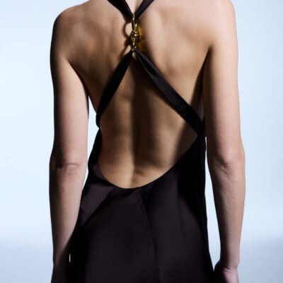 Manning Cartell Charmed Cowl Slip Dress — DARK CHOCOLATE - Image 1