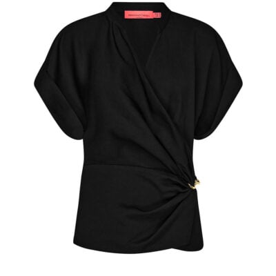 Manning Cartell Florence Wrap Top — BLACK - Image 1