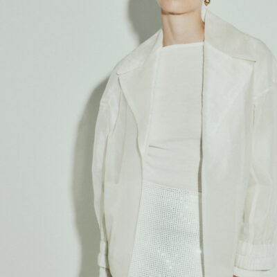 Manning Cartell Organza Bomber — IVORY - Image 2