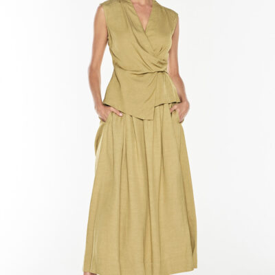Manning Cartell Final Note Skirt — KHAKI GOLD - Image 2