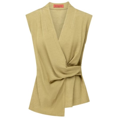Manning Cartell Final Note Wrap Top — KHAKI GOLD - Image 1