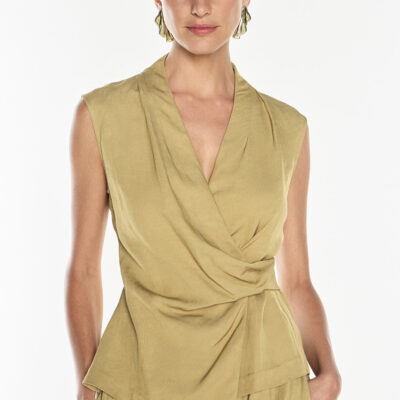 Manning Cartell Final Note Wrap Top — KHAKI GOLD - Image 2
