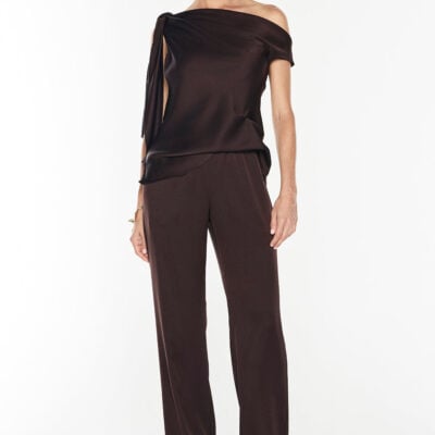 Manning Cartell Glossed Over Tie Top — TRUFFLE - Image 2
