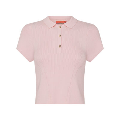 Manning Cartell Firm Favourite Knit Polo — PALE PINK - Image 1