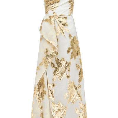Manning Cartell Paved With Gold Gown — IVORY/GOLD - Image 1