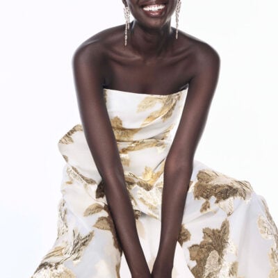 Manning Cartell Paved With Gold Gown — IVORY/GOLD - Image 2