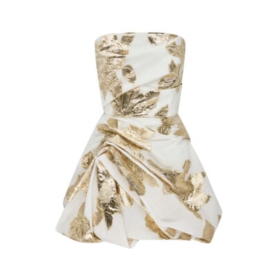 Manning Cartell Paved With Gold Bubble Dress — IVORY/GOLD - Image 1