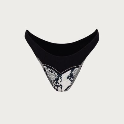 SAME Los Angeles Western 90s Bottom (Python/Faux Suede Black) - Image 1