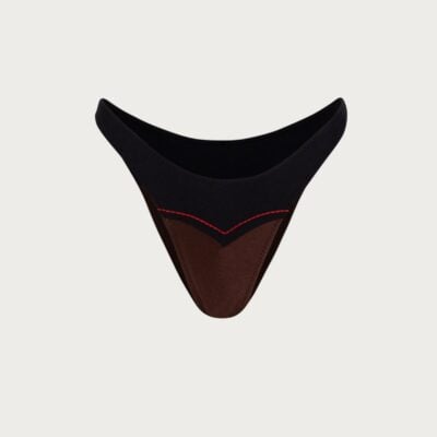 SAME Los Angeles Western 90s Bottom (Brown/Faux Suede Black) - Image 1