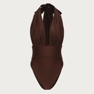 SAME Los Angeles V One Piece (Chocolate Brown) - Image 1