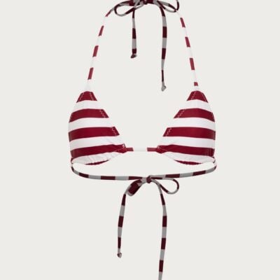 SAME Los Angeles Triangle Top (Burgundy Stripe) - Image 1