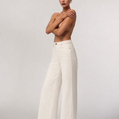 SAME Los Angeles The Wide Leg Jean (Off White) - Image 1