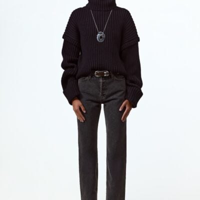 SAME Los Angeles The Straight Ankle Jean (Stone Black) - Image 1