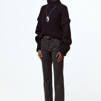 SAME Los Angeles The Straight Ankle Jean (Stone Black) - Image 2