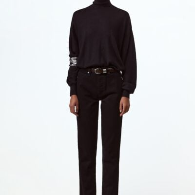 SAME Los Angeles The Straight Ankle Jean (Black) - Image 1