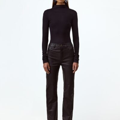 SAME Los Angeles The Perfect Leather Pant (Black) - Image 1