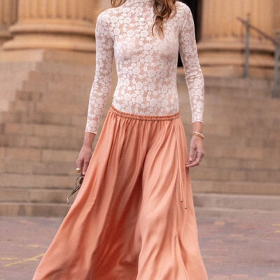 Spell Poison Peach Maxi Skirt — XXS - Image 1