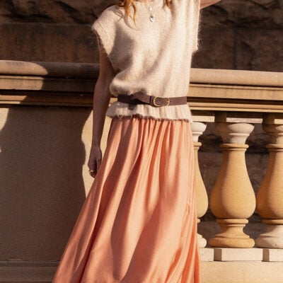 Spell Poison Peach Maxi Skirt — XXS - Image 2