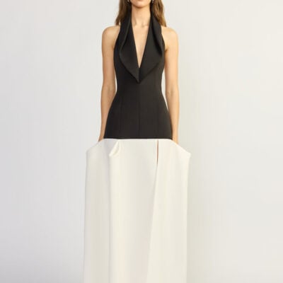 TOJHA TARA CONTRAST MAXI GOWN — 6/XS - Image 1
