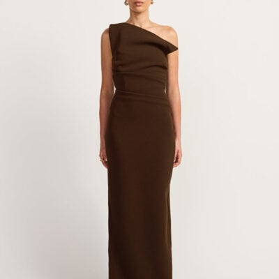 TOJHA TACOMA MAXI DRESS - BROWN — 6/XS - Image 1