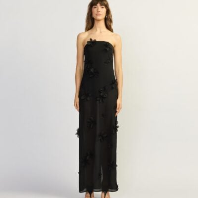 TOJHA PHOEBE STRAPLESS SEMI-SHEER MAXI — 6/XS - Image 1