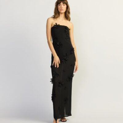 TOJHA PHOEBE STRAPLESS SEMI-SHEER MAXI — 6/XS - Image 2