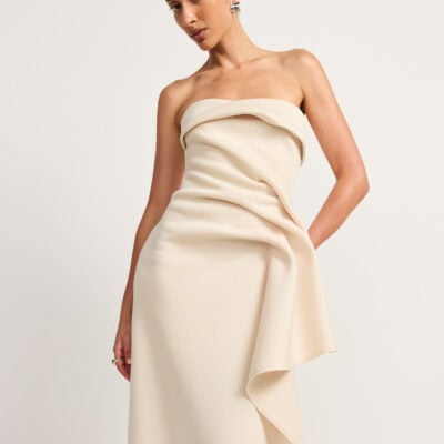 TOJHA NOVEMBER MAXI DRESS - CHAMPAGNE BEIGE — 6/XS - Image 2