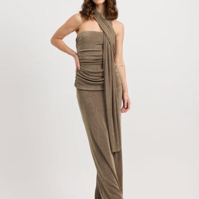 TOJHA IESHA DRESS - MOSS — 6/XS - Image 1