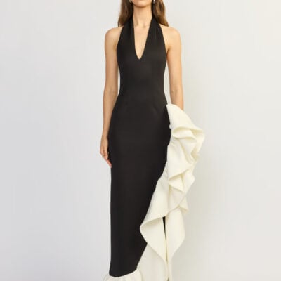 TOJHA HALIMA CONTRAST MAXI GOWN — 6/XS - Image 1