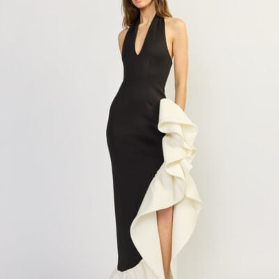 TOJHA HALIMA CONTRAST MAXI GOWN — 6/XS - Image 2