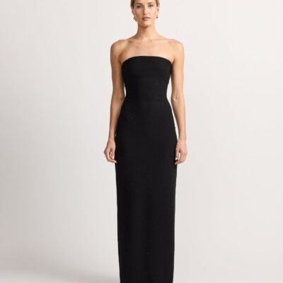 TOJHA HALEA DIAMANTE MAXI DRESS - BLACK — 6/XS - Image 1