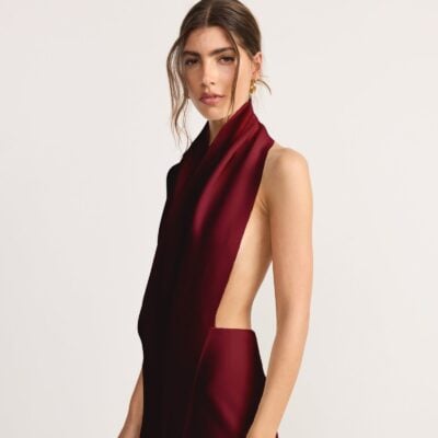 TOJHA DOVA DRESS - BORDEAUX — 6/XS - Image 2