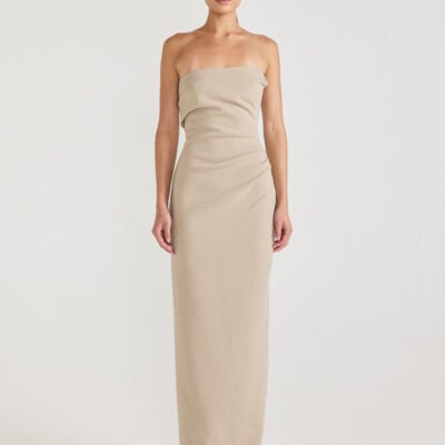 TOJHA DESIREE MAXI DRESS - STONE — 6/XS - Image 1