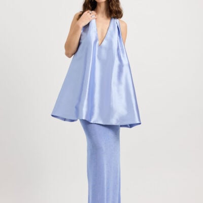 TOJHA BODE 2 PCE MINI DRESS & MAXI SKIRT — Cornflower Blue - Image 2