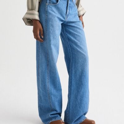 TWP West 11th St. Jean in Linen Cotton Denim — VINTAGE WASH - Image 1