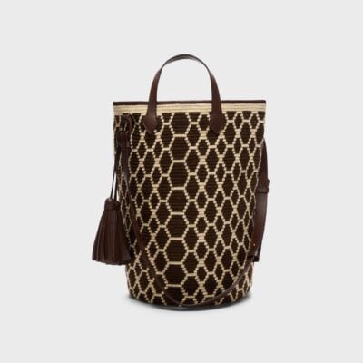 TWP Trancoso Tote in Woven Python — ABSTRACT SNAKE - Image 1