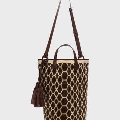 TWP Trancoso Tote in Woven Python — ABSTRACT SNAKE - Image 2