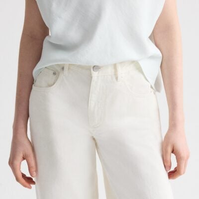 TWP Tiny Dancer Jean in Rigid Denim — WHITE - Image 2