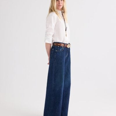 TWP Tiny Dancer Jean in Heavy Denim — DARK STONE - Image 2