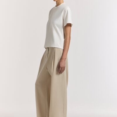 Viktoria & Woods Stereo Ponte Tee — IVORY - Image 1