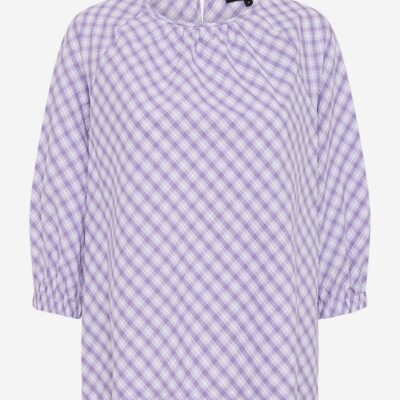 David Lawrence Check Blouse