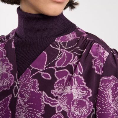 David Lawrence Garnet Silk Blouse