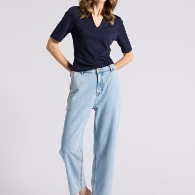 David Lawrence Ioni Textured Jersey Top