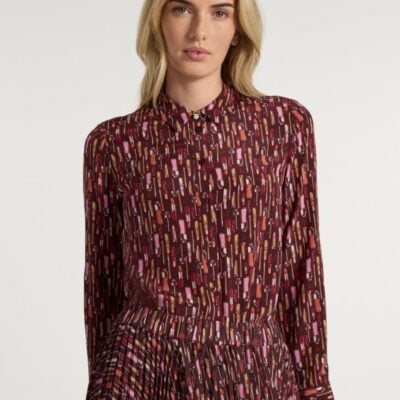 Marcs Our Lips Are Sealed Silk Shirt