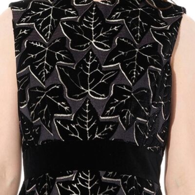 Alexander Mcqueen Dress in Black/beige Black / 36