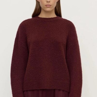 Assembly Label Ariel Merlot Alpaca Blend Knit