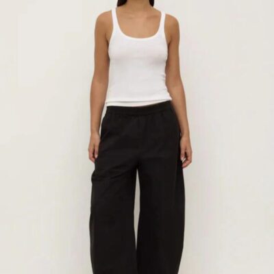 Assembly Label Lola Black Oversized Barrel Pant