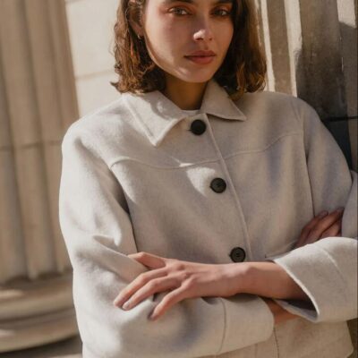 By Rosa. Ranger Oat Marle Wool Blend Soft Jacket